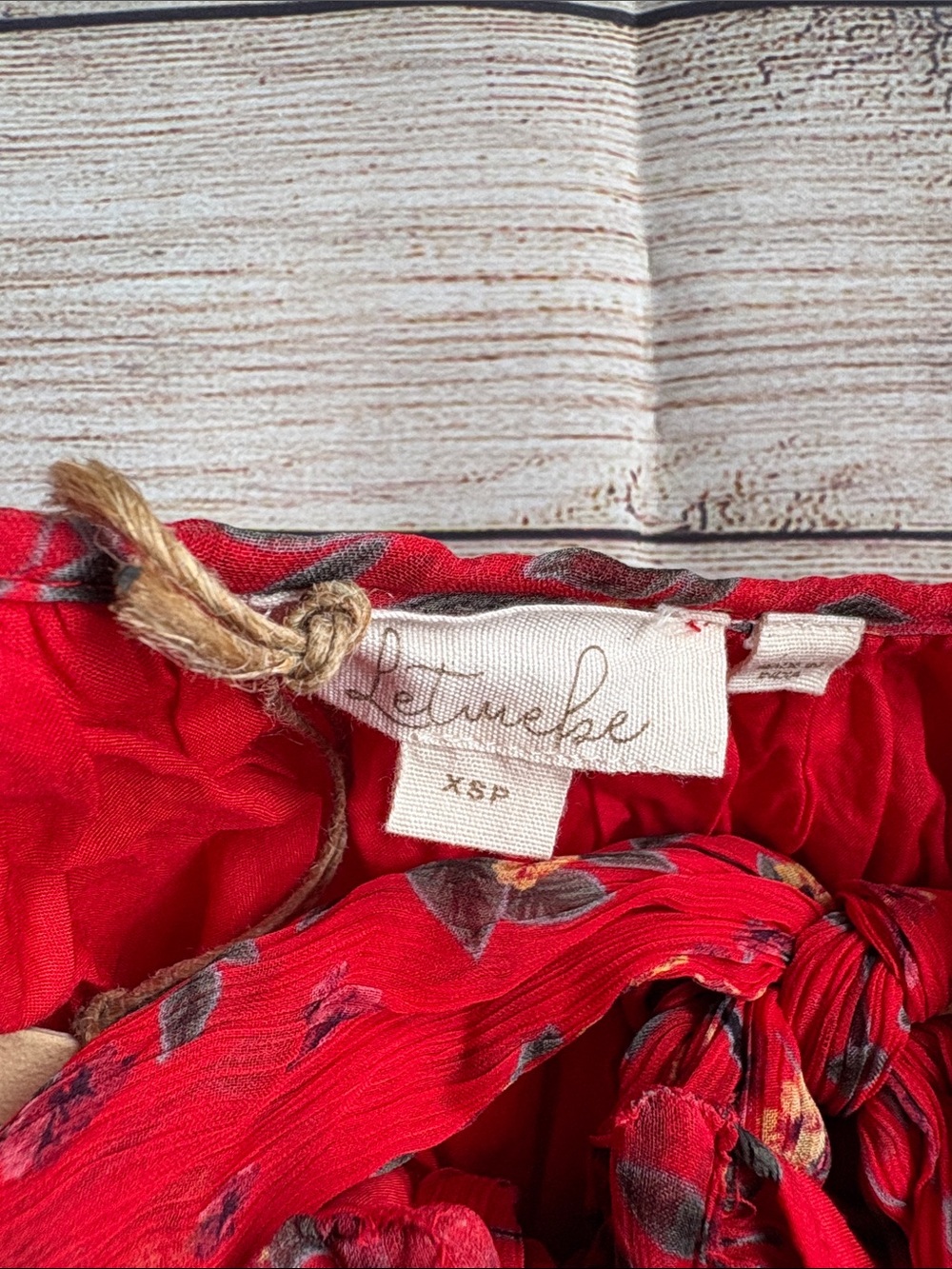 Letmebe Red Floral Long-Sleeve Mini Dress - Picture 5 of 8